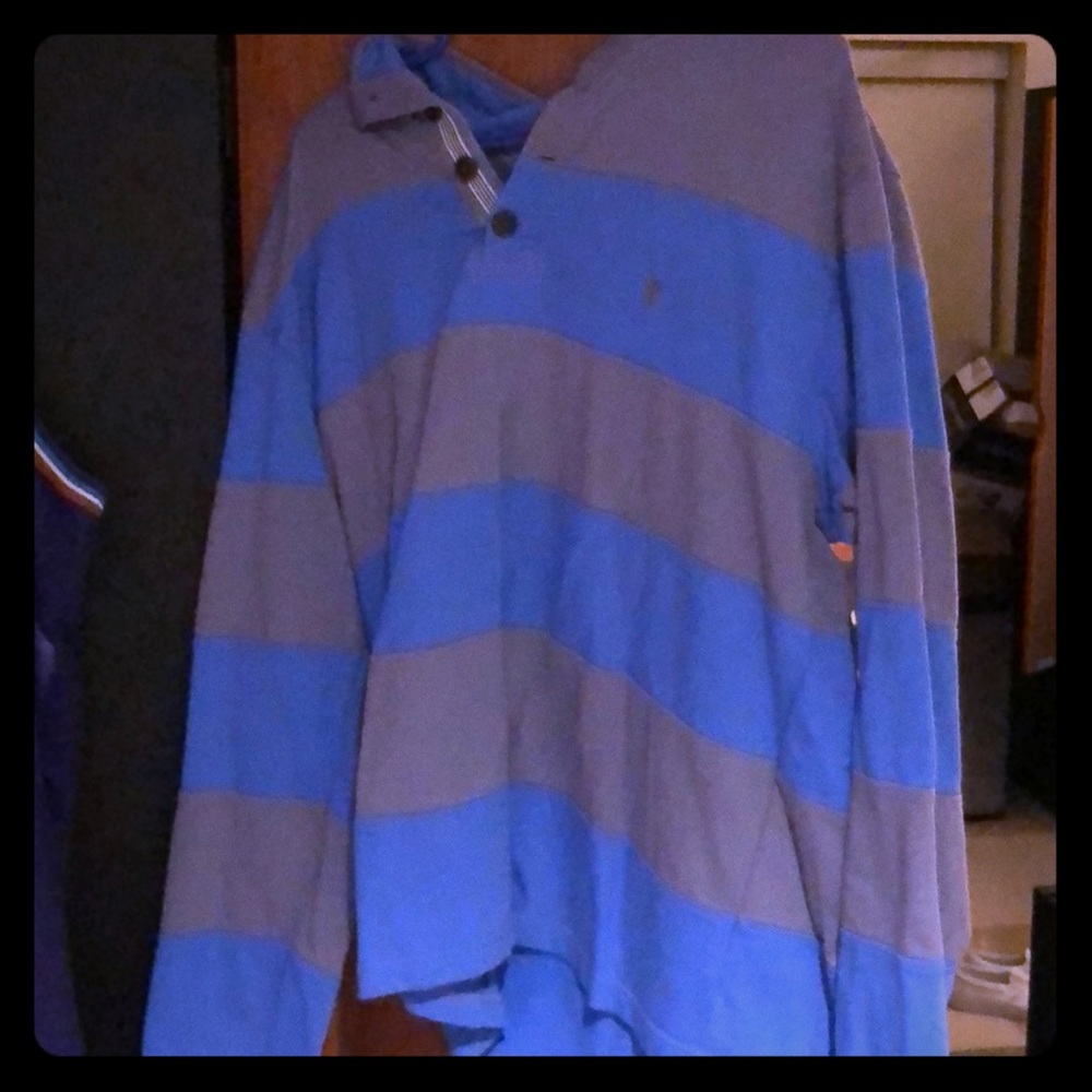 Izod long sleeve quarter button pullover